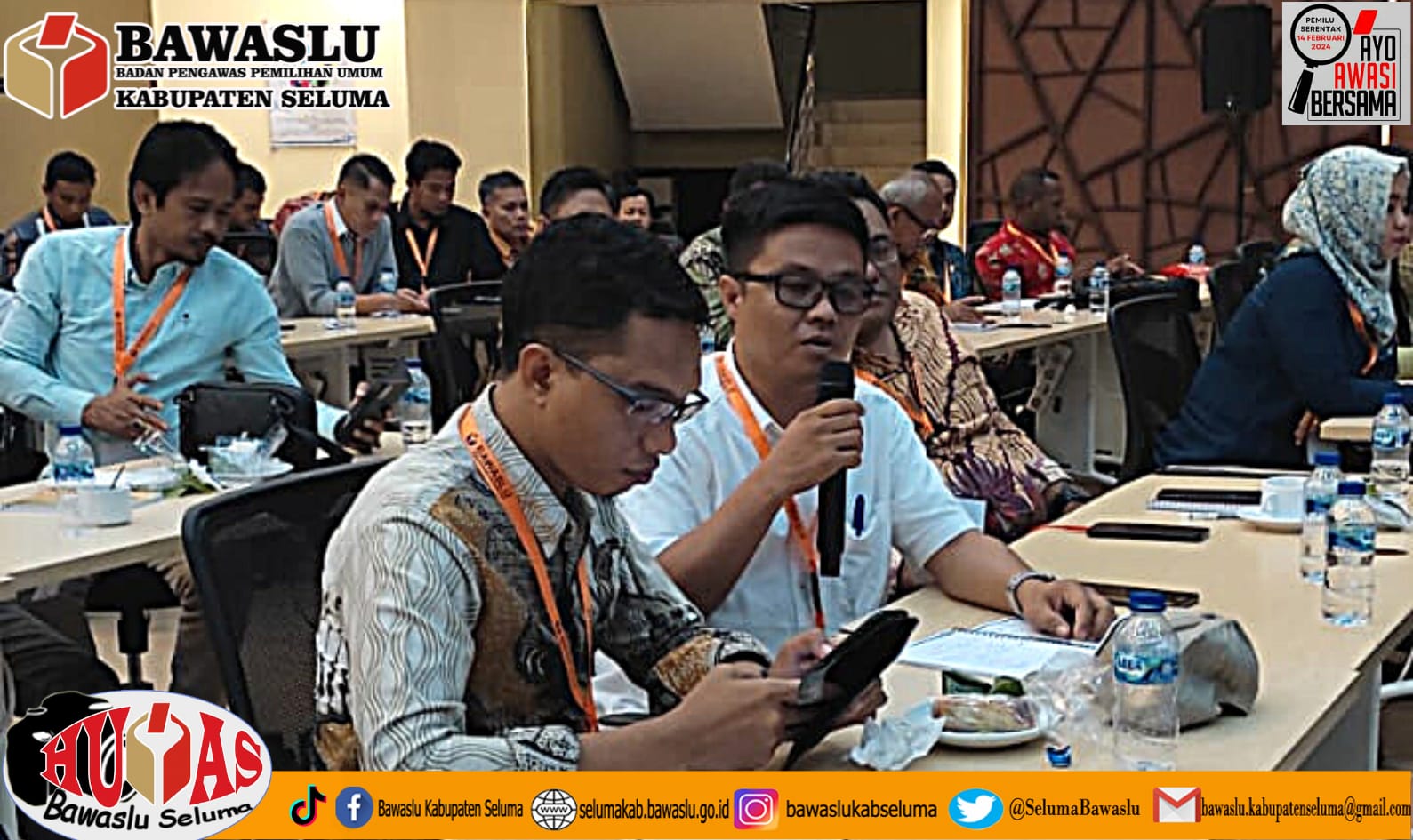 Ketua Bawaslu Kabupaten Seluma mengikuti pelatihan pengawas pemilu tingkat Kabupaten/Kota Tahun 2023