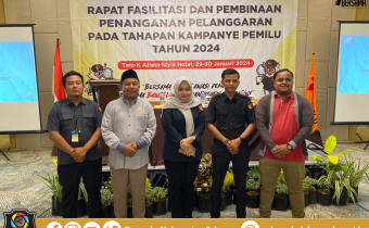 Anggota dan Staf Bawaslu Kabupaten Seluma Hadiri Rapat Fasilitasi dan Pembinaan Penanganan Pelanggaran Pada Tahapan Kampanye Pemilu Tahun 2024