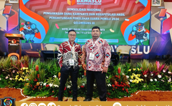 Bawaslu Kabupaten Seluma Hadiri Konsolidasi Nasional Pengawasan Dana Kampanye Dan Rekapitulasi Hasil Penghitungan Perolehan Suara Pemilu Tahun 2024 Gelombang III