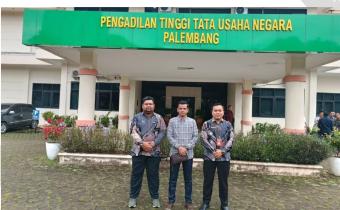 Bawaslu Provinsi Bengkulu Melakukan Koordinasi Penyelesaian Sengketa Di Kantor Pengadilan Tinggi Tata Usaha Negara (PTTUN) Palembang