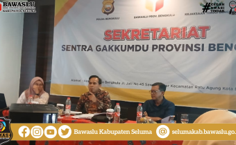 Menghadapi Tahapan Coklit dan Pemutakhiran Daftar Pemilih, Bawaslu Provinsi Bengkulu Gelar Rapat Koordinasi 