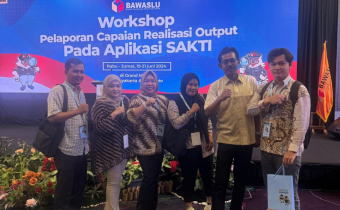 Bawaslu Kabupaten Seluma Hadiri Workshop Pelaporan Capaian Realisasi Output Pada Aplikasi SAKTI