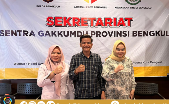 Bawaslu Kabupaten Seluma Ikuti Rapat Pembahasan Pembuatan Laporan Akhir di Sekretariat Sentra Gakkumdu Provinsi Bengkulu