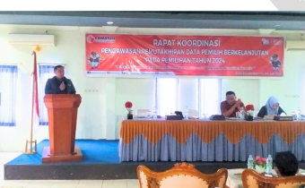 Jaga Hak Pilih, Bawaslu Kabupaten Seluma Gelar Rapat Koordinasi Mengenai Daftar Pemilih 