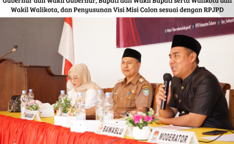 Bawaslu kabupaten seluma hadiri Sosialisasi PKPU Nomor 8 Tahun 2024 Tentang Pencalonan Gubernur dan Wakil Gubernur, Bupati dan Wakil Bupati serta Walikota dan Wakil Walikota, dan Penyusunan Visi Misi Calon sesuai dengan RPJPD