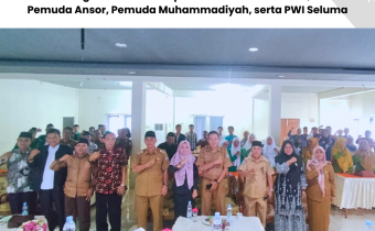 Bawaslu Seluma Gelar Sosialisasi Pengawasan Partisipatif dan Penandatanganan Nota Kesepahaman Bersama FKUB, Gerakan Pemuda Ansor, Pemuda Muhammadiyah, serta PWI Seluma