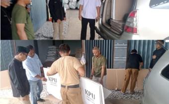 Bawaslu Kabupaten Seluma Hadiri Pinjam Pakai Logistik Guna Mendukung Kelancaran Pelaksanaan PSU di Bengkulu Selatan