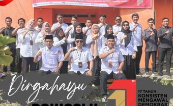 Memperingati HUT Bawaslu Ke-17, Bawaslu Kabupaten Seluma Gelar Apel 